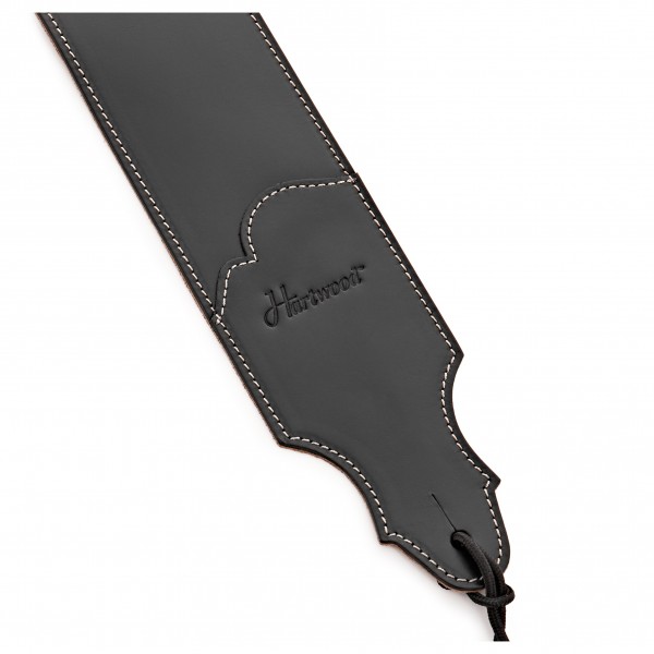 Hartwood Italian Leather Guitar Strap Black