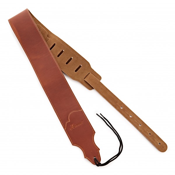 Hartwood Italian Leather Guitar Strap Tan