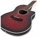 Roundback Electro Acoustic Guitar by Gear4music, Red Burst