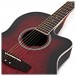 Roundback Electro Acoustic Guitar by Gear4music, Red Burst