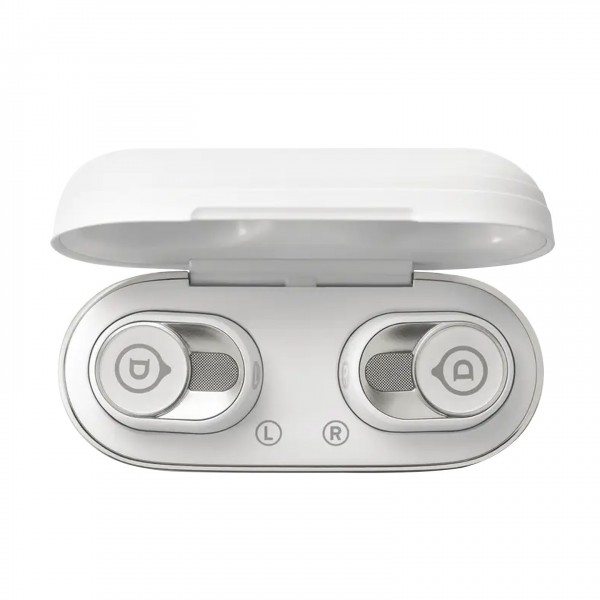 Devialet Gemini II Wireless Earbuds, White Top View