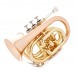Roy Benson PT101G Pocket Trumpet, Gold Brass Bell