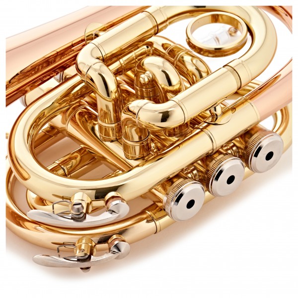 Roy Benson PT101G Pocket Trumpet, Gold Brass Bell