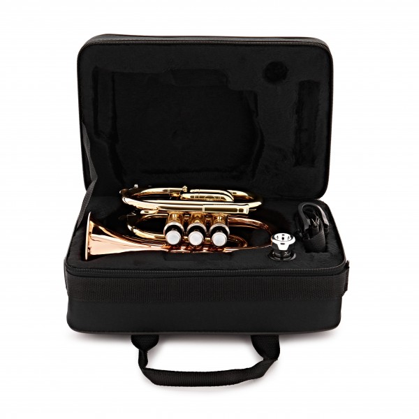 Roy Benson PT101G Pocket Trumpet, Gold Brass Bell
