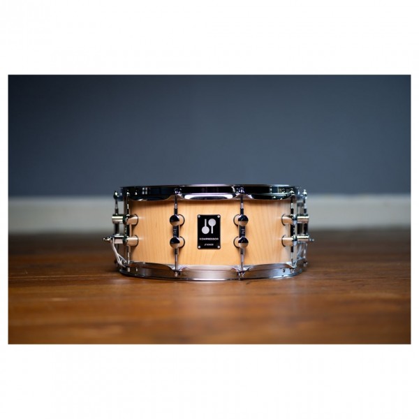 Sonor Kompressor 14 x 6" Natural Beech Snare Drum - Lifestyle 1