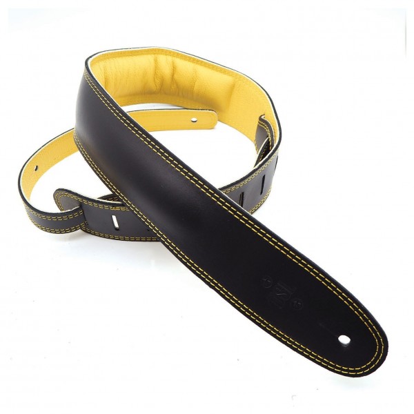DSL Padded Garment Strap 2.5", Black w/ Yellow Backing