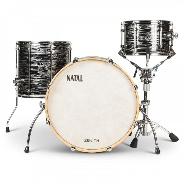 Natal Zenith 22'' 3pc Shell Pack, Forge Black - Front