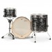 Natal Zenith 22'' 3pc Shell Pack, Forge Black - Back