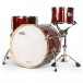 Natal Zenith 22'' 3pc Shell Pack, Forge Red - Angle 2