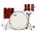 Natal Zenith 22'' 3pc Shell Pack, Forge Red - Front