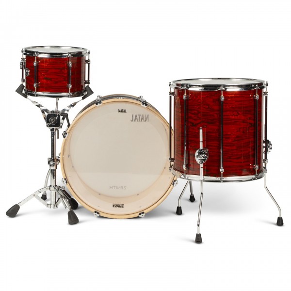 Natal Zenith 22'' 3pc Shell Pack, Forge Red - Back