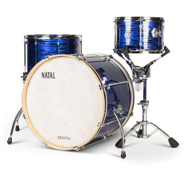 Natal Zenith 22'' 3pc Shell Pack, Forge Blue - Angle 2
