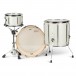 Natal Zenith 22'' 3pc Shell Pack, Silver Sparkle - Back