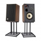 JBL L82 Mk2 Classic 2-Way Speakers with JS-80 Stands (Pair), Black