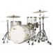 Natal Zenith 22'' 3pc Shell Pack, Silver Sparkle - Angle 2 with hardware example