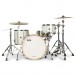 Natal Zenith 22'' 3pc Shell Pack, Silver Sparkle - Front with hardware example