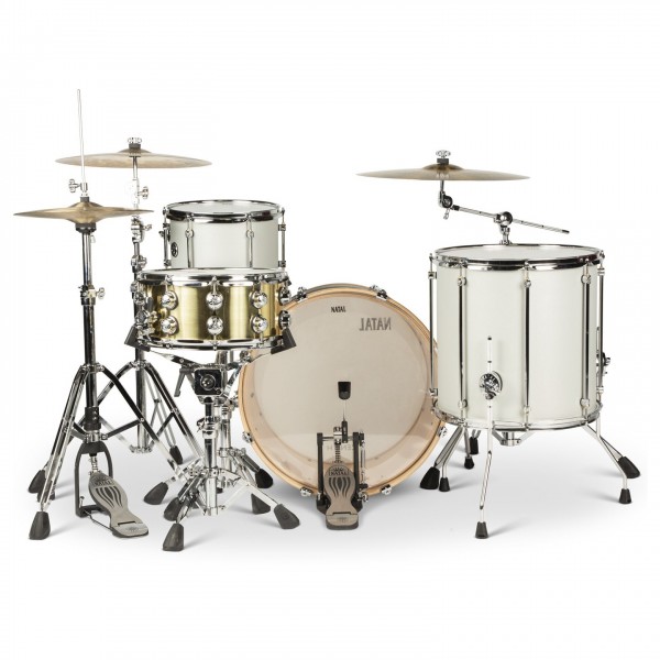 Natal Zenith 22'' 3pc Shell Pack, Silver Sparkle - Back with hardware example