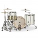 Natal Zenith 22'' 3pc Shell Pack, Silver Sparkle - Back with hardware example