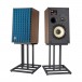 JBL L82 Mk2 Classic 2-Way Speakers with JS-80 Stands (Pair), Blue