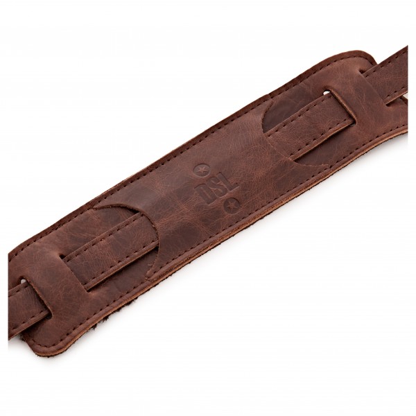 DSL Vintage Guitar Strap, Distressed Brown