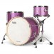 Natal Zenith 22'' 3pc Shell Pack, Pink Frost - Angle 2