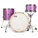 Natal Zenith 22'' 3pc Shell Pack, Pink Frost - Front