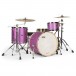 Natal Zenith 22'' 3pc Shell Pack, Pink Frost - With hardware example