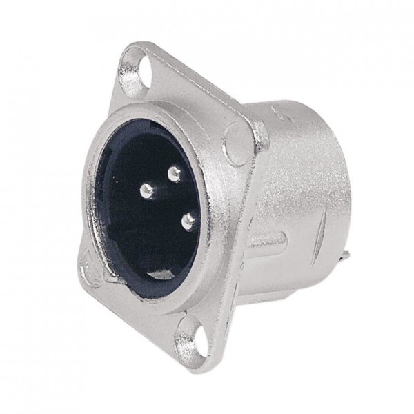 Neutrik XLR 3-Pin Mounting Plug - Side