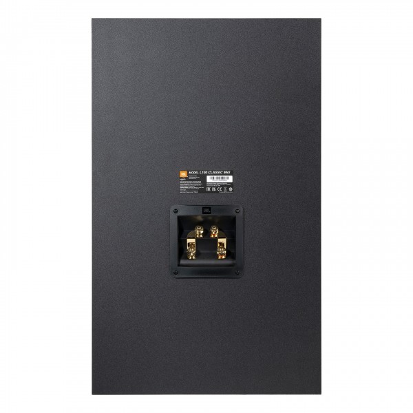 JBL L100 Mk2 Classic 3-Way Stand Mount Speakers, Black Rear View