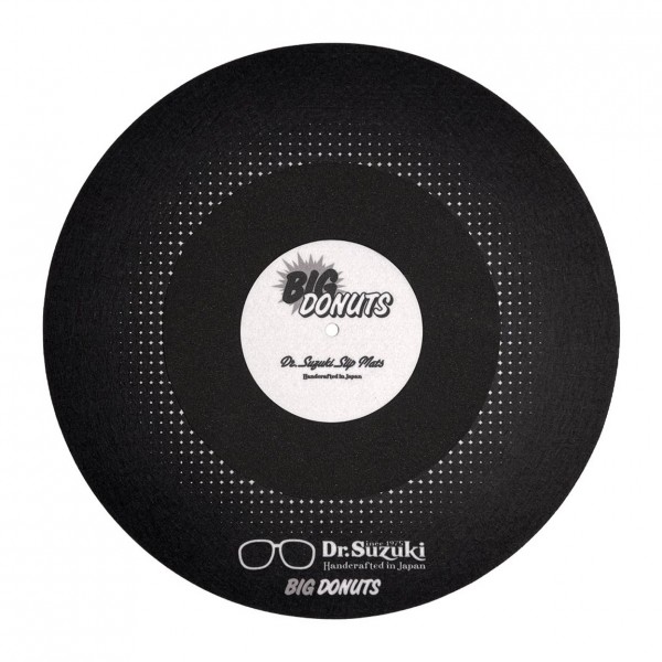 Dr Suzuki Big Donuts 7" Single Slipmat, Black - Main