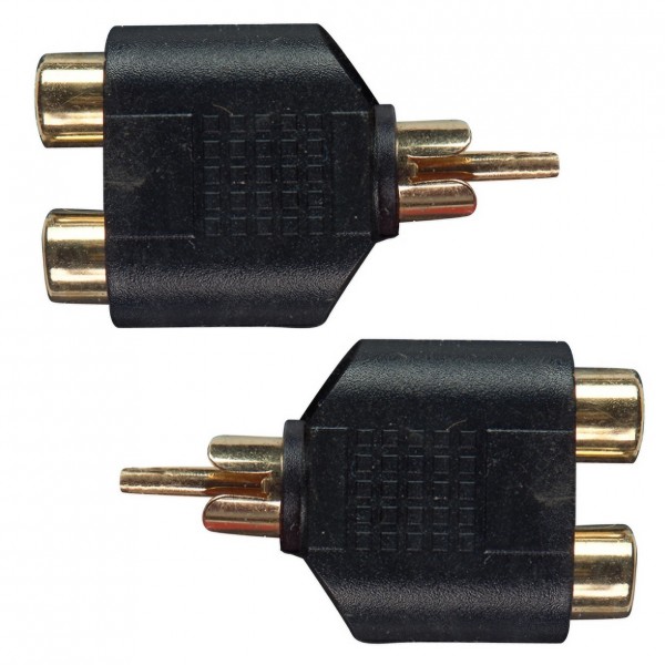 Stagg Dual Female Phono Socket / 1 Male Phono Socket (Pack of 2) - Main