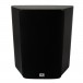 JBL Studio 610 On-Wall Surround Sound Speaker (Single), Dark Wood Front View with Grille Attached
