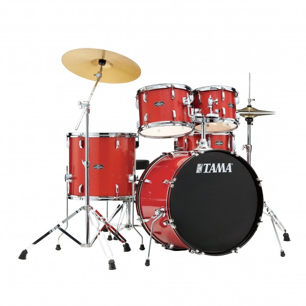 Tama Stagestar 20" 5pc Drum Kit w/Zildjian Cymbals, Red Sparkle - Kit