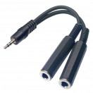 Stagg Male Stereo Mini Phone Plug/2x Female Stereo Jack Adaptor