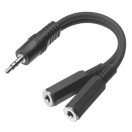 Stagg m&auml;nnlicher Stereo-Mini-Klinkenstecker/ 2 x weiblicher Mono Mini-Anschluss-Adapter
