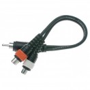 Stagg 1 x Male RCA Plug/2x Female RCA Plug Adaptor Cable