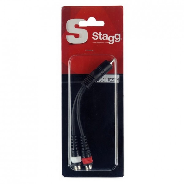Stagg RCA to 2x RCA Adaptor Cable - Packaging