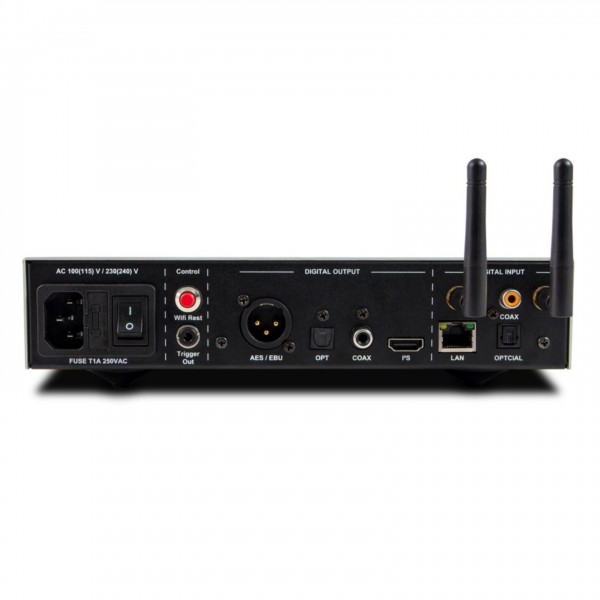 NuPrime Stream 9 Reference Class Network Streamer, Black - rear