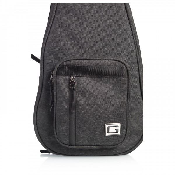Gator GT-UKE-TEN-BLK Black Transit Bag – Tenor Uke - Pocket, Closed