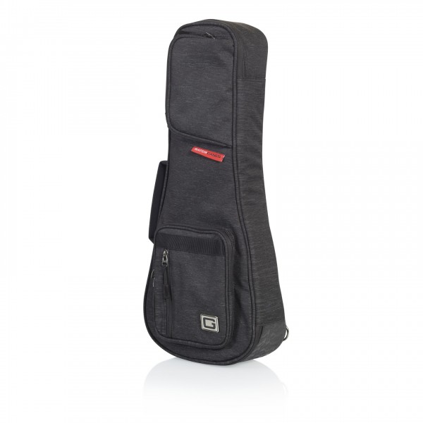 Gator GT-UKE-SOP-BLK Black Transit Bag - Soprano Uke - Angled, Right