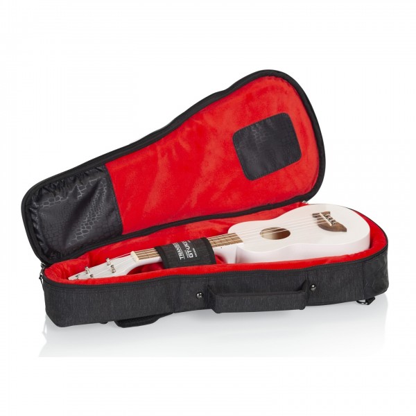Gator GT-UKE-SOP-BLK Black Transit Bag - Soprano Uke - Gear, Left