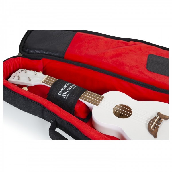 Gator GT-UKE-SOP-BLK Black Transit Bag - Soprano Uke - Neck, Closed