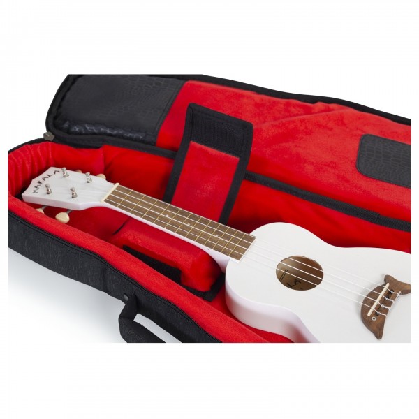 Gator GT-UKE-SOP-BLK Black Transit Bag - Soprano Uke - Neck, Open