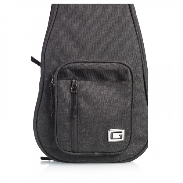 Gator GT-UKE-SOP-BLK Black Transit Bag - Soprano Uke - Pocket, Closed