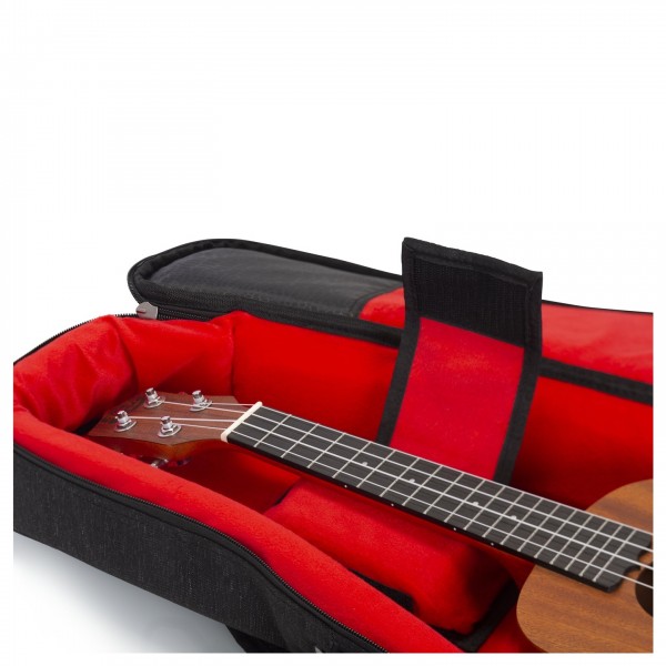 Gator GT-UKE-CON-BLK Black Transit Bag – Concerto Uke - Neck, Open