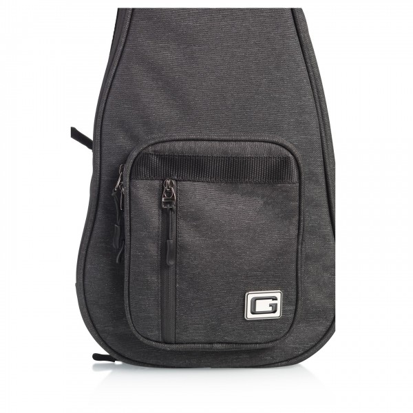 Gator GT-UKE-CON-BLK Black Transit Bag – Concerto Uke - Pocket, Closed