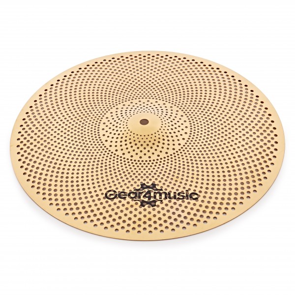 Low Volume 16" Crash Cymbal, Gold by Gear4music