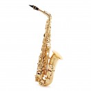 Selmer Paris Axos Alto Saxophone Outfit, Gold Lacquer