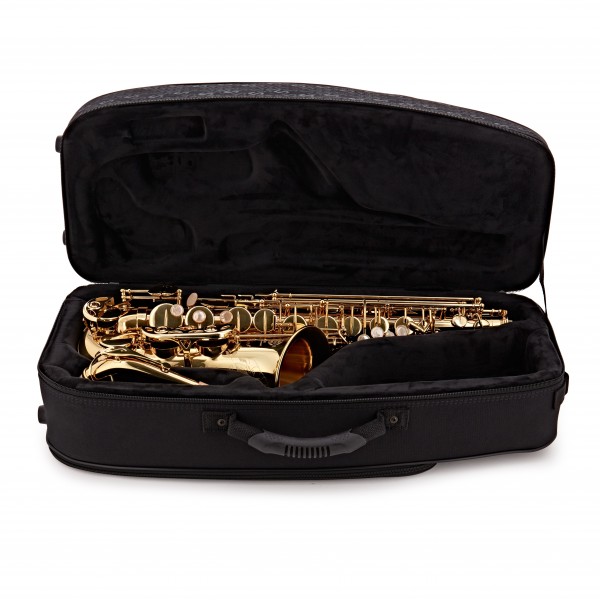 Selmer Paris Axos Alto Saxophone Outfit, Gold Lacquer
