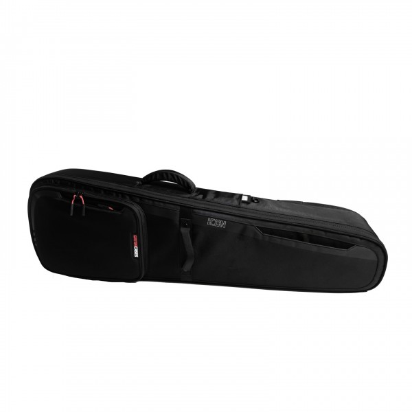 Gator G-ICONLP Gator ICON Series Bag for Les Paul Guitars, Black - Horizontal, Right
